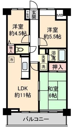シャトー上清戸の物件間取画像